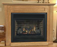 Monessen Wall Surround & Hearth Only - Oak or Cherry Finish - Aria 36
