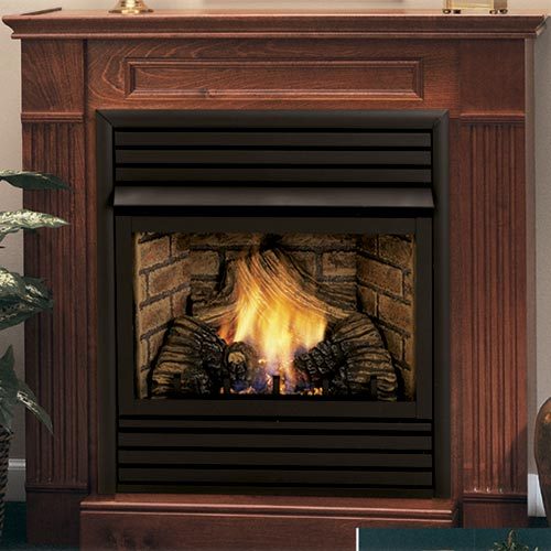 Symphony 32 inch Vent Free Gas Fireplace - Remote Ready - with Wall Surround and Hearth