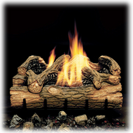 Monessen Charred Hickory Ventless Gas Logs - Remote Ready - 24 inch - Propane