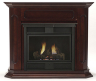 Chesapeake 24 inch Vent Free Gas Fireplace - Remote Ready - with Wall Surround and Hearth 